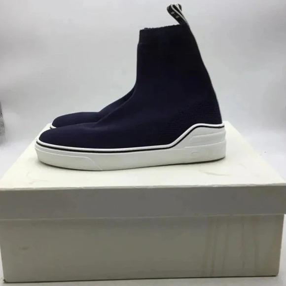 Givenchy navy George V Sock Round Toe Sneakers Size 40 - Picture 5 of 10